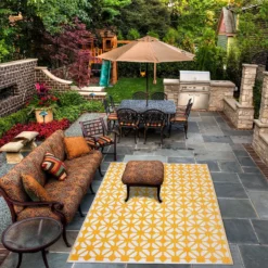 Homebase Outdoor Rug - Mustard 160x230cm -Westland Garden Deals Store 13953338 1144989199346799