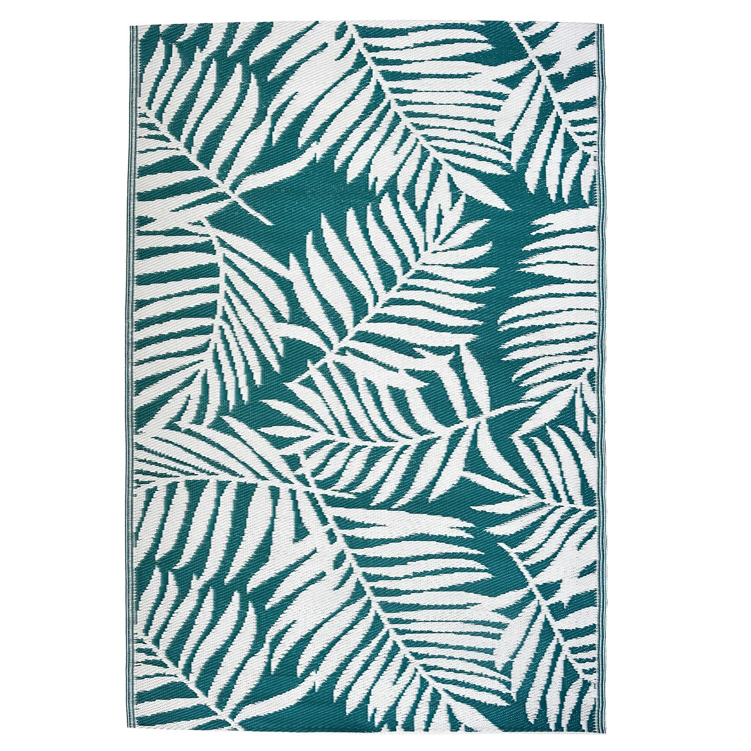 Homebase Outdoor Rug - Teal 240x300cm 1 Homebase Outdoor Rug - Teal 240x300cm