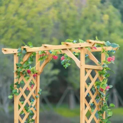 Homebase Wooden Garden Arched Trellis With Planters -Westland Garden Deals Store 13967032 6315014369254225