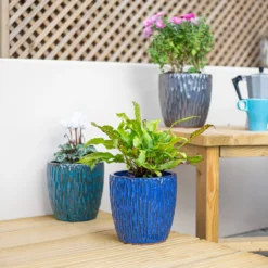 Chiswick Textured Pot Black - 38cm -Westland Garden Deals Store 13973633 1055011242942084