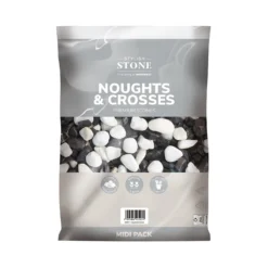 Stylish Stone Noughts & Crosses Decorative Pebbles Midi Bag -Westland Garden Deals Store 13996137 1375013106844448