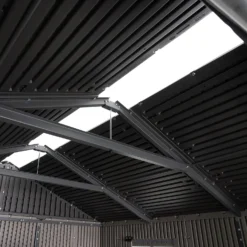 Lifetime 7x7ft Outdoor Storage Shed - Rough-Cut Grey 16 Lifetime 7x7ft Outdoor Storage Shed - Rough-Cut Grey -Westland Garden Deals Store 13997403 1605000055011244