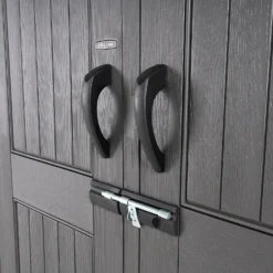 Lifetime 7x7ft Outdoor Storage Shed - Rough-Cut Grey 19 Lifetime 7x7ft Outdoor Storage Shed - Rough-Cut Grey -Westland Garden Deals Store 13997403 1835000055142995