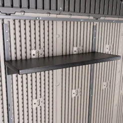 Lifetime 7x7ft Outdoor Storage Shed - Rough-Cut Grey 18 Lifetime 7x7ft Outdoor Storage Shed - Rough-Cut Grey -Westland Garden Deals Store 13997403 5775000055102387