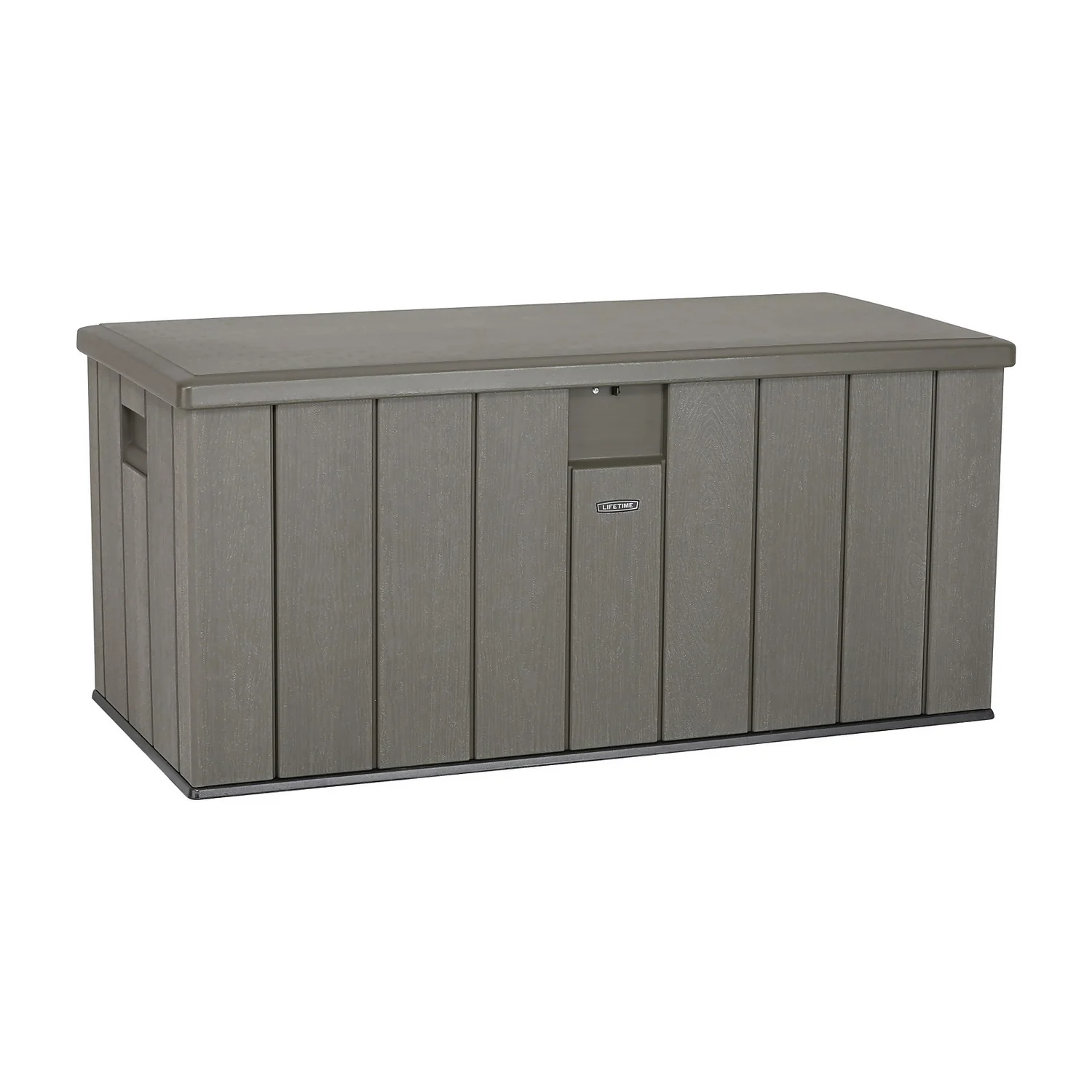 LIFETIME 568L Outdoor Storage Deck Box - Rough-Cut Brown 1 LIFETIME 568L Outdoor Storage Deck Box - Rough-Cut Brown