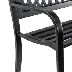 Black Steel Garden Bench -Westland Garden Deals Store 14005779 5405018249740746