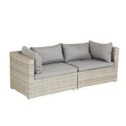 Cairo Grey Rattan Effect Garden Sofa Set -Westland Garden Deals Store 14005786 1555022102946530