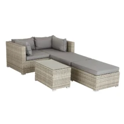 Cairo Grey Rattan Effect Garden Sofa Set -Westland Garden Deals Store 14005786 1675022102896865