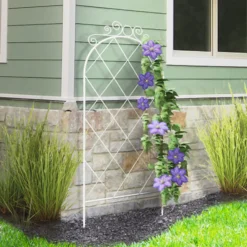 French Country Scroll Trellis - White 3 French Country Scroll Trellis - White -Westland Garden Deals Store 14017018 3165008182136995